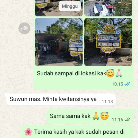 Pengiriman Papan Bunga Duka Batealit