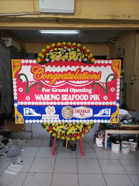 Papan Bunga Ucapan Selamat Batealit